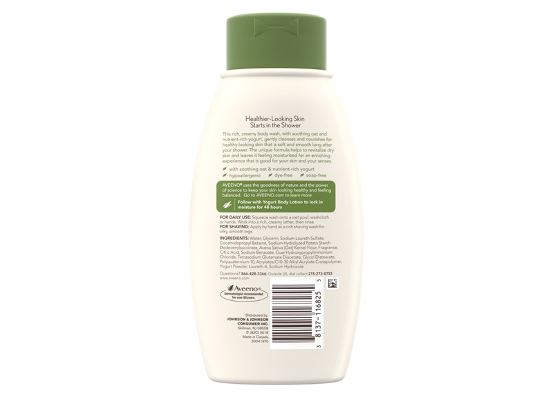 Aveeno Daily Moisturizing Yogurt Body Wash, 18 fl oz/532 mL