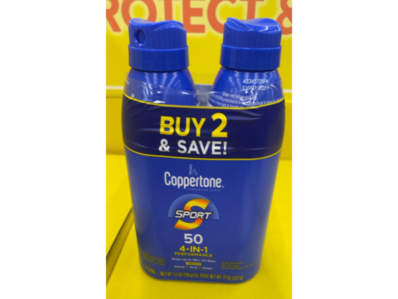 Coppertone Sport Sunscreen Spray, SPF 50, 11 oz/312 g