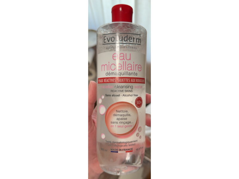 Evoluderm Reactive Skins Micellar Cleansing Water, 16.9 fl oz/500 mL