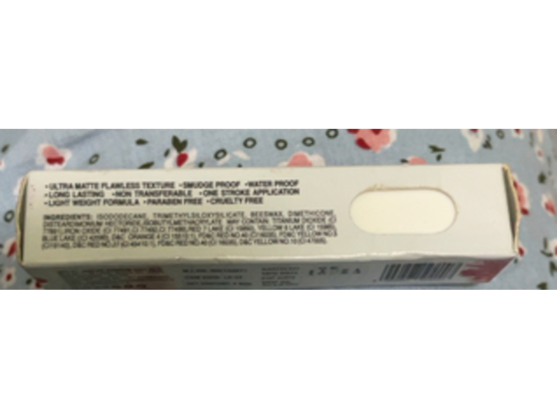 Insight Cosmetics Matte Lip Ink, Red Ocean, 4 mL