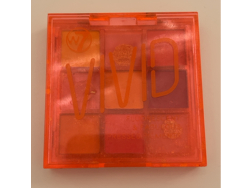 W7 Vivid Fluorescence & Fabulous Pressed Pigments Palette,Outrageous Orange, 0.3 oz/9 g