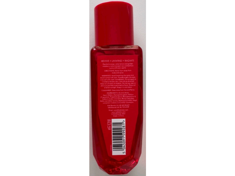 Ted Baker Body Spray, Raspberry & Orange Blossom, 5 fl oz/150 mL