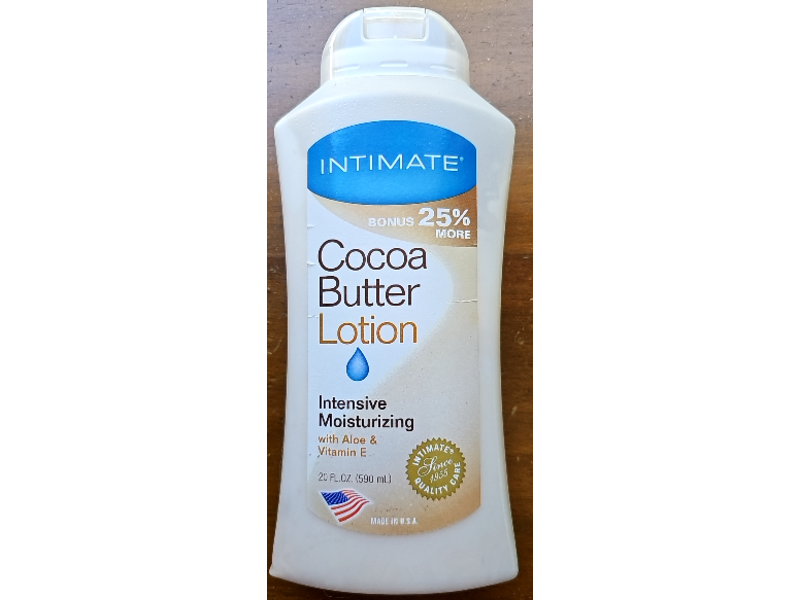Intimate Intensive Moisturizing Lotion, Cocoa Butter, 20 fl oz/590 mL