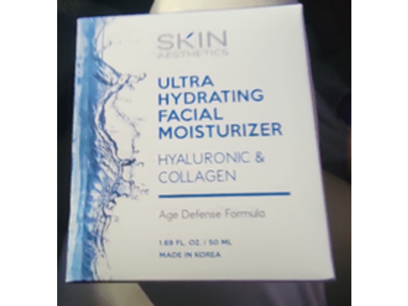 Skin Aesthetics Ultra Hydrating Facial Moisturizer, Hyaluronic Acid & Collagen, 1.69 fl oz/50 mL