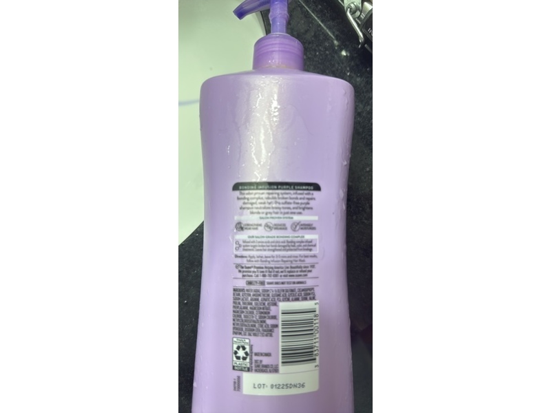 Suave Bonding Infusion Toning Purple Shampoo, 28 fl oz/828 mL, Pack Of 4