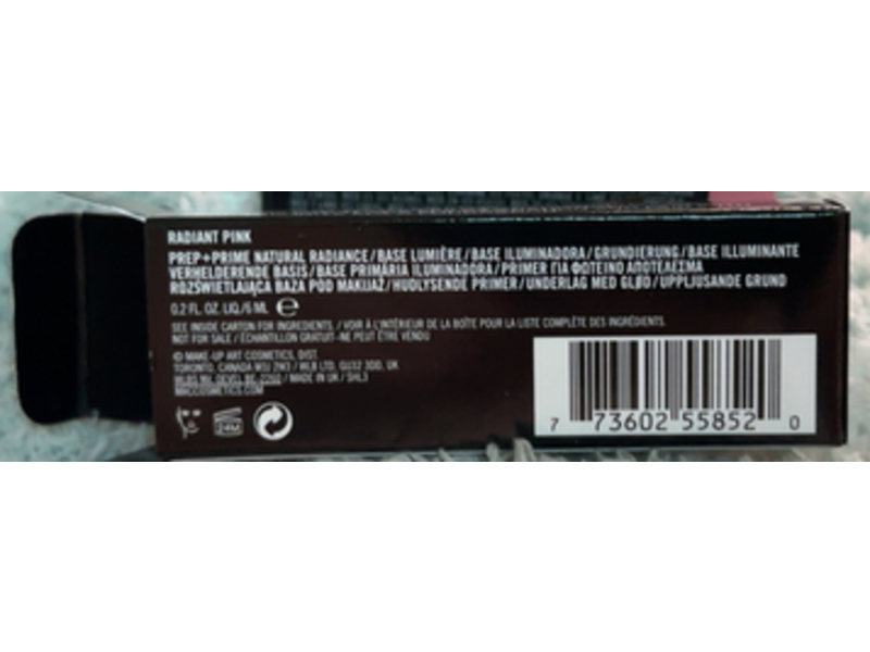 M.A.C Prep + Prime Natural Radiance, Radiant Pink, 0.2 fl oz/6 mL