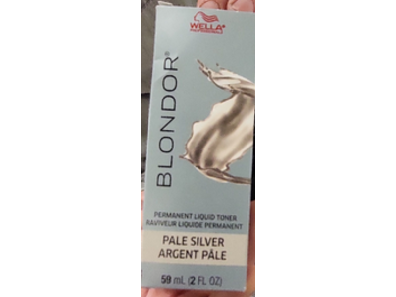 Wella Blondor Permanent Liquid Toner, Pale Silver, 2 fl oz/59 mL