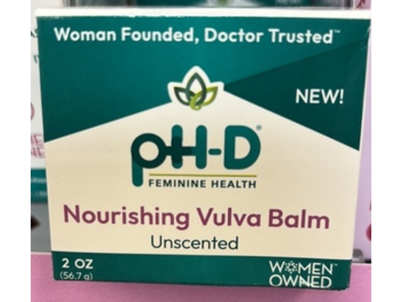 pH-D Feminine Health Support Nourishing Vulva Balm, Unscented, 2 oz/56.7 g