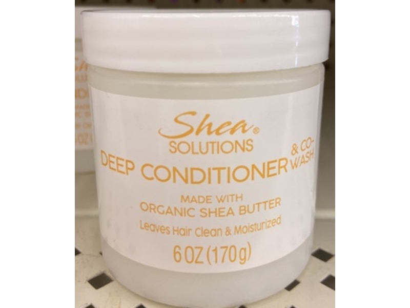 Shea Solutions Deep Conditioner & Co-Wash, Shea Butter, 6 0z/170 g, Pack Of 3
