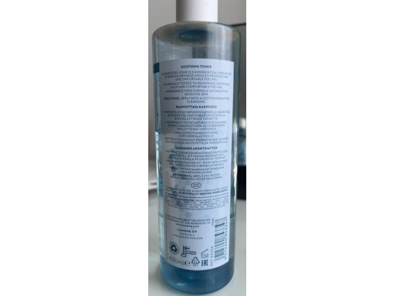 Lumene Sensitive Soothing Toner, 400 mL