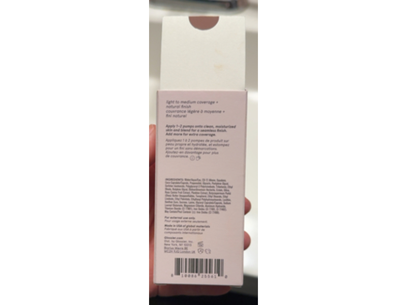 Glossier Stretch Fluid Foundation, Very Light 4, 1 fl oz/30 mL