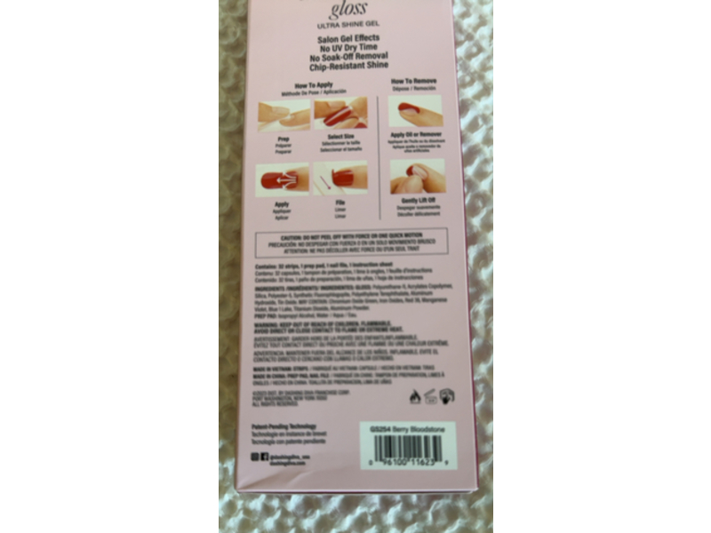 Dashing Diva Ultra Shine Gel Palette, Berry Bloodstone, 32 Count