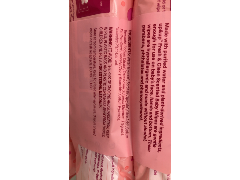 Up & Up Fresh & Clean Scented Baby Wipes, 72 Count, Pack Of 3