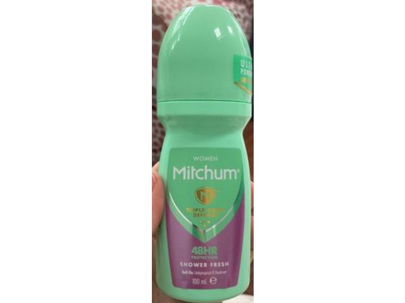 Mitchum Anti-Perspirant & Deodorant Roll-On, Shower Fresh, 100 mL, Pack Of 2