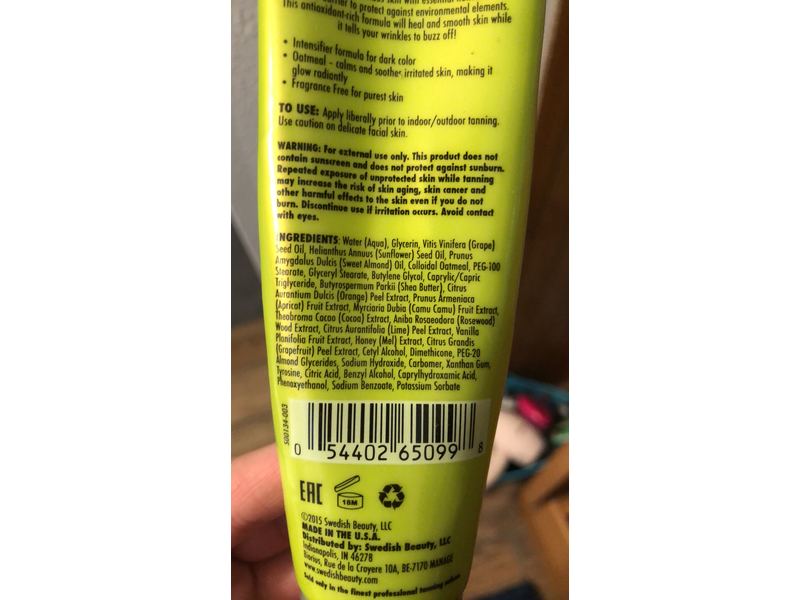 Swedish Beauty Honey Face Facts Tanning Lotion, 3 fl oz/89 mL