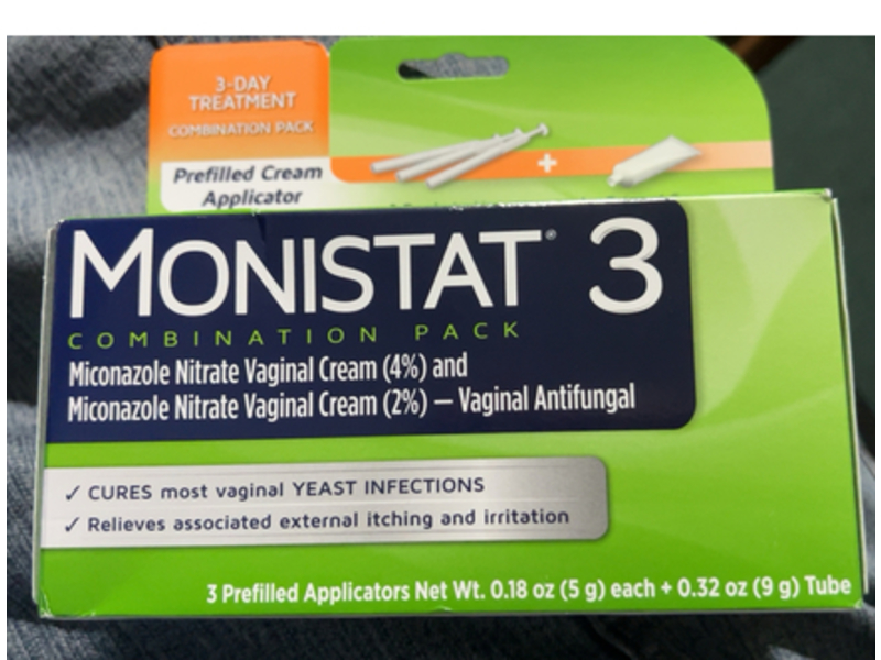 Monistat 3-Day Treatment Combination Pack Prefilled Cream, Miconazole Nitrate, 0.18 oz/5 g & 0.32 oz/9 g