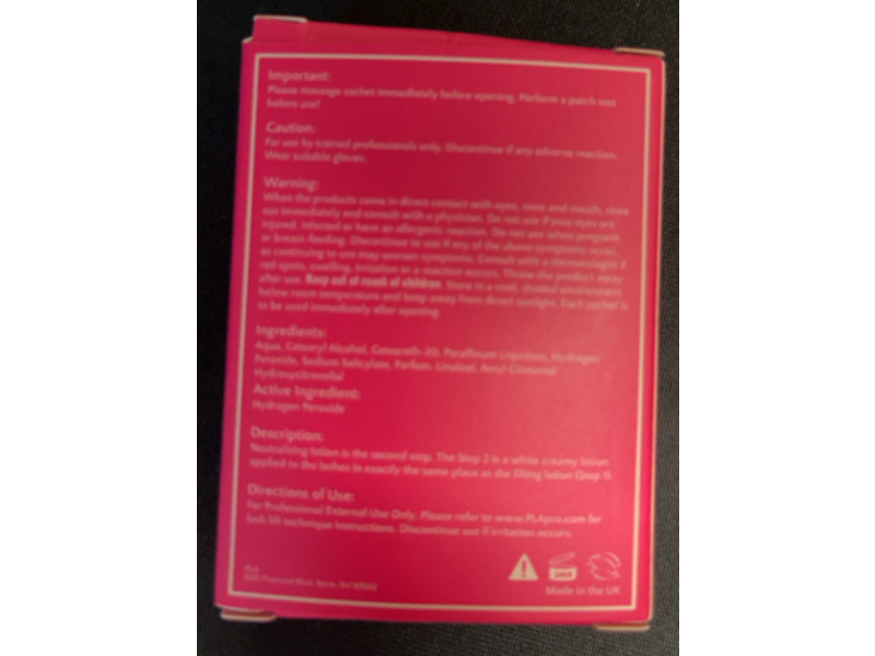 Paris Lash Academy Lash Lift Step-2 Refill Neutralizing Lotion, 0.05 fl oz/1.5 mL, 10 Count