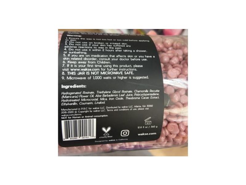 Wakse Hard Wax Beans, Rose Gold, 12.8 fl oz/360 g