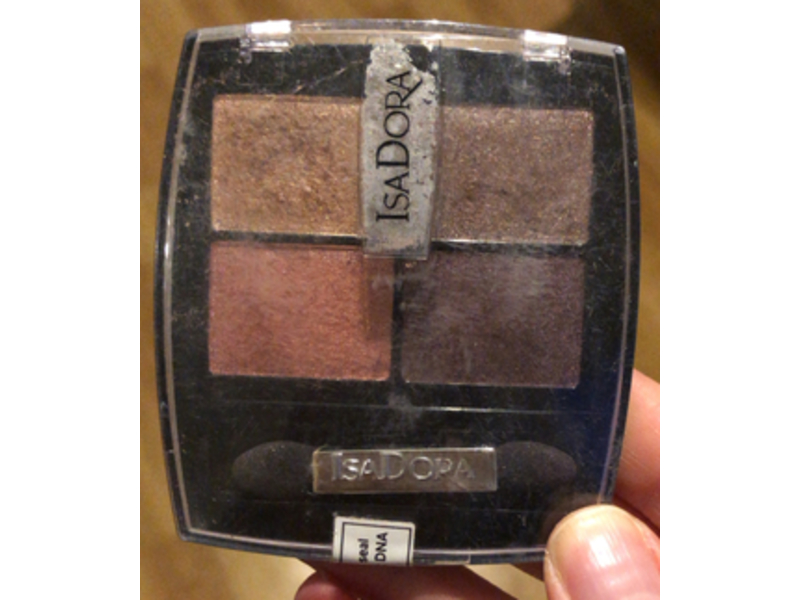 Isadora Eye Shadow Quartet, 21 Metropolitan, Fragrance Free, 0.18 oz/5 g