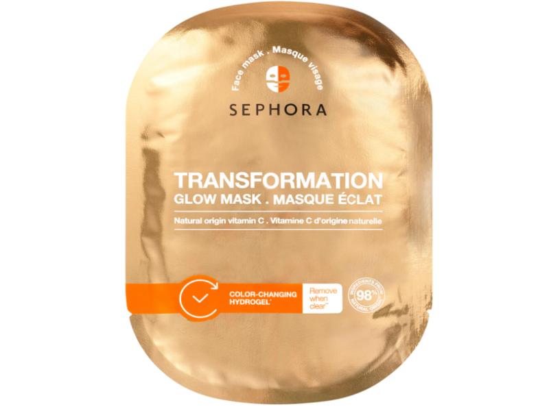 Sephora Collection Hydrogel Transformation Glow Mask, Vitamin C, 1 Count