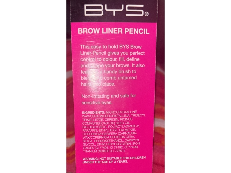 BYS Brow Liner Pencil, Coffee, 0.03 oz/1 g