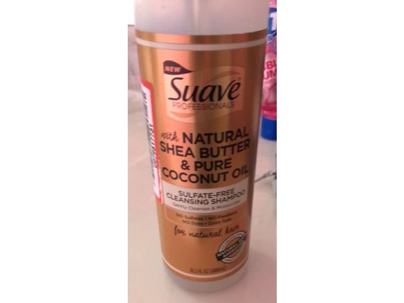 Suave Cleansing Shampoo, Natural Shea Butter & Pure Coconut Oil, 16.5 fl oz/488 mL
