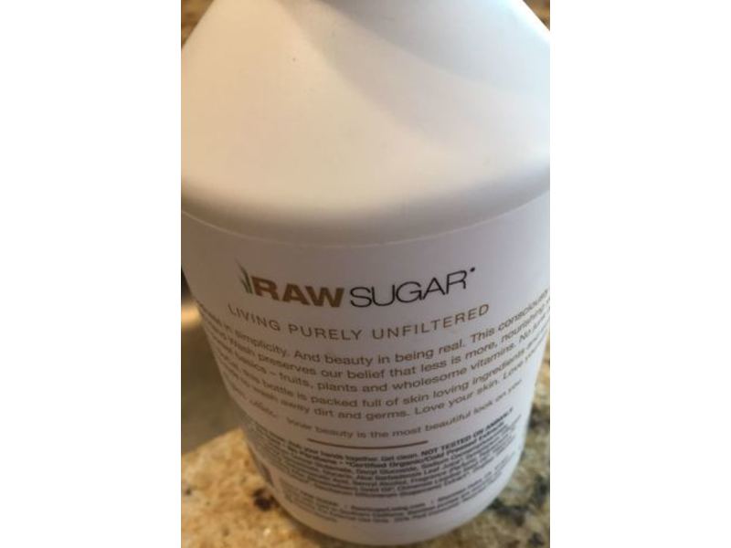 Raw Sugar Natural Hand Wash, Lemon Sugar, 16.9 fl oz/500 mL