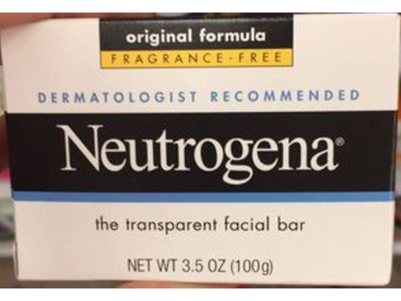 Neutrogena Transparent Facial Bar, 3.5 oz/100 g, Pack Of 2