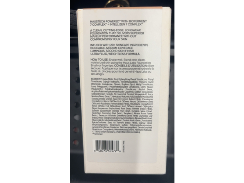 Haus Labs Triclone Skin Tech Foundation, 200 Light Medium Neutral, 1 fl oz/30 mL