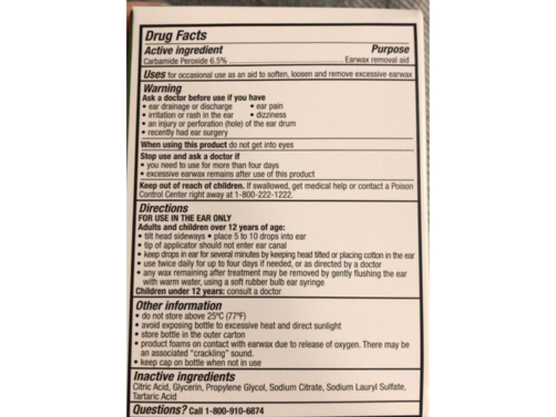 Up & Up Ear Wax Removal Kit, 0.5 fl oz/15 mL