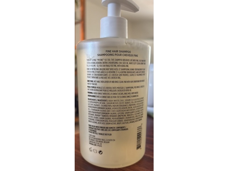Ouai Fine Hair Shampoo, 16 fl oz/474 mL