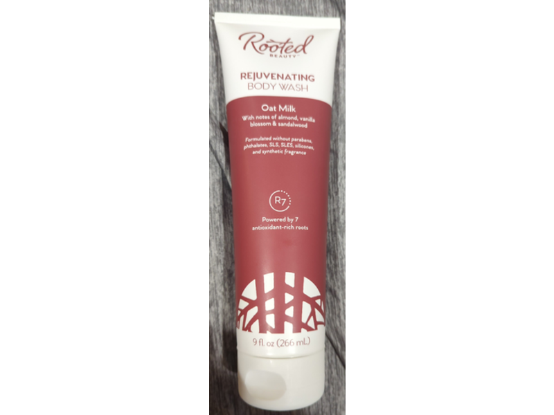 Rooted Beauty Rejuvenating Body Wash, Oat Milk, Antioxidant-Rich Roots, 9 fl oz/266 mL