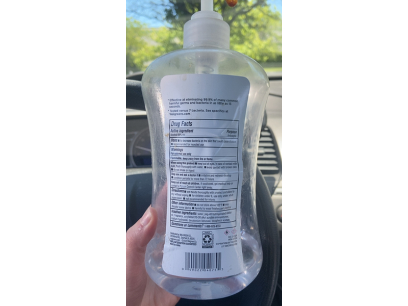 Walgreens Advanced Hand Sanitizer, Vitamin E, 14 fl oz/887 mL