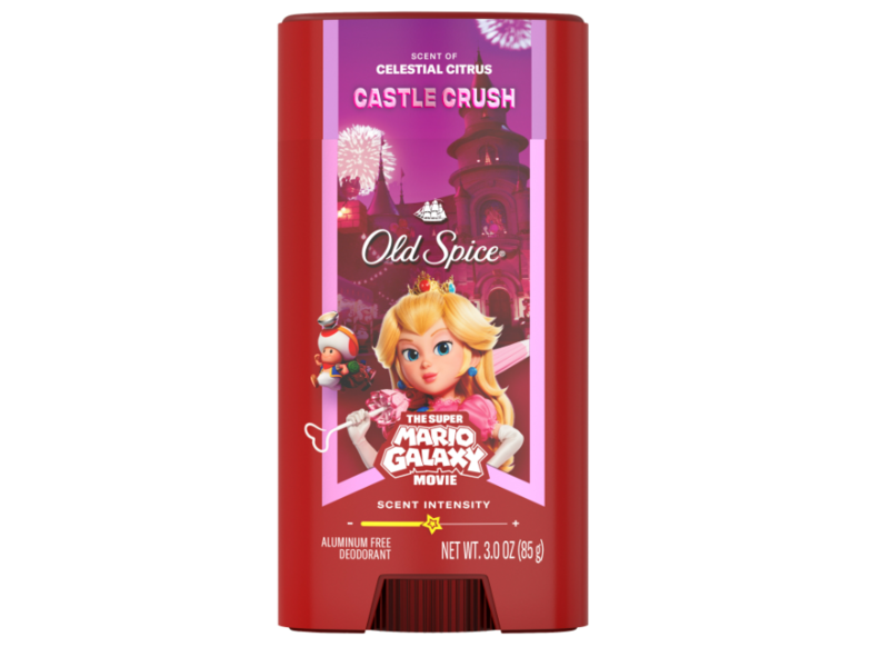 Old Spice Castle Crush The Super Mario Galaxy Deodorant, Celestial Citrus, 3.0 oz/85 g