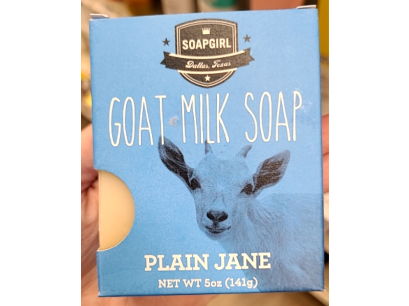 Soapgirl Plain Jane Soap, Goat Milk, 5 oz/141 g