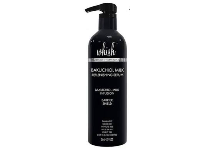 Whish Bakuchiol Milk Infusion Replenishing Serum, Cashmere Vanilla,, 9 fl oz/266 mL