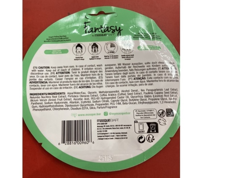 Fantasy By Masque Bar Purifying Sheet Mask, Penguin, 0.71 fl oz/21 mL