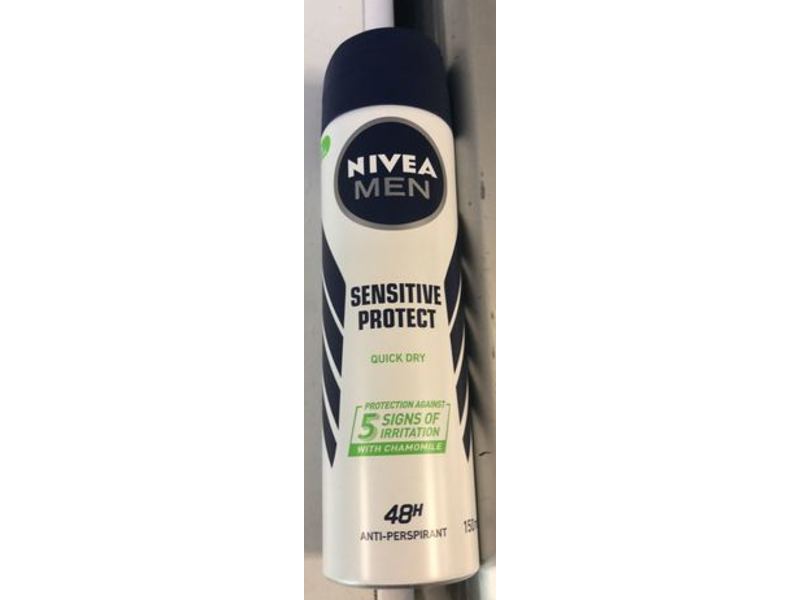 Nivea Men 48H Anti-Perspirant, Quick Dry, Sensitive Protect, 150 ml