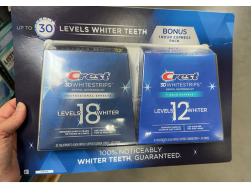 Crest 3D Whitestrips Dental Whitening Kit, Pack Of 2
