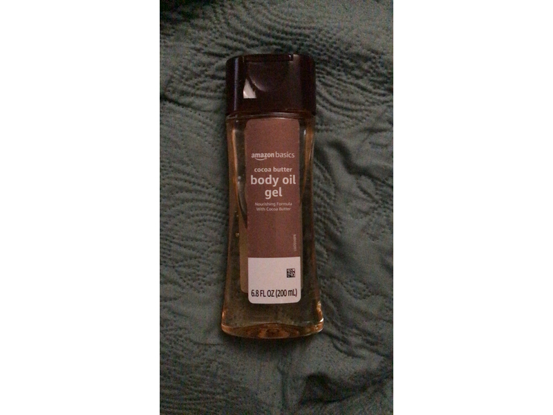 Solimo Body Oil Gel, Cocoa Butter, 6.8 fl oz/200 mL