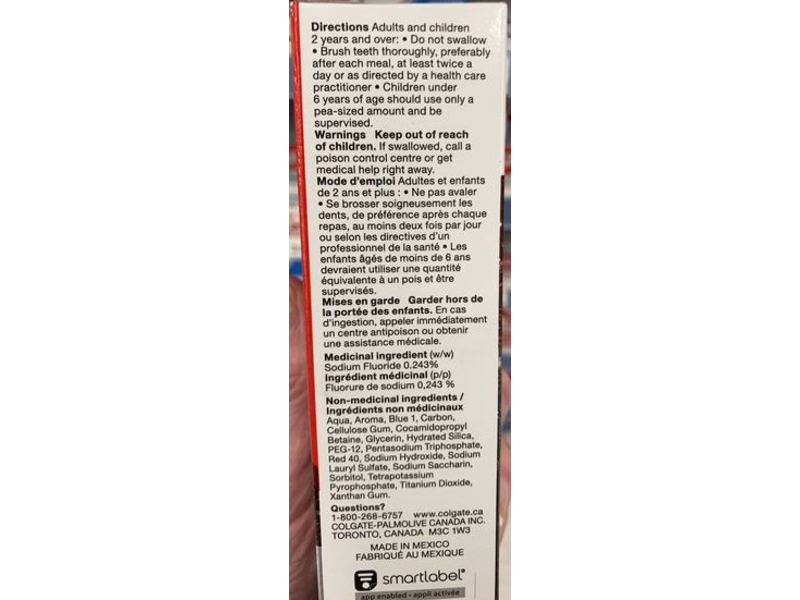 Colgate Optic White With Charcoal Toothpaste, Cool Mint, 90 mL