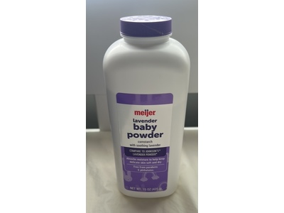 Meijer Baby Powder, Lavender, 15 oz/425 g