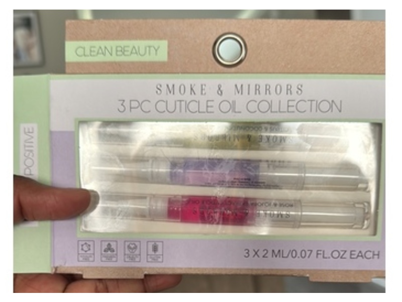 Smoke & Mirrors Cosmetics Cuticle Oil Collection, 0.07 fl oz/2 mL, Pack Of 3