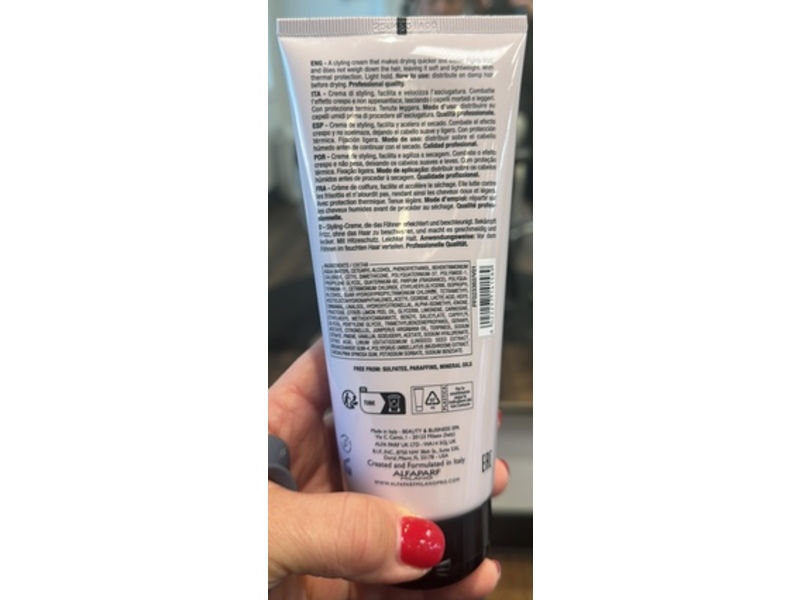 Alfaparf Milano Semi Di Lino Style & Care Blow Dry Cream, 6.76 fl oz/200 mL