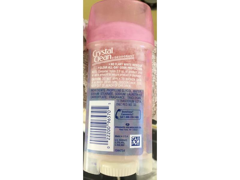 Lady Speed Stick Crystal Clean Deodorant, Softly Scented, 2.3 oz/65.2 g