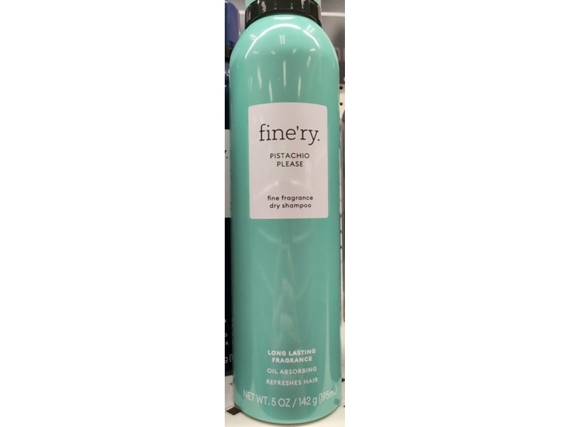 Fine'ry Fine Fragrance Dry Shampoo, Pistachio Please, 5 oz/142 g