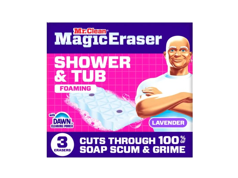 Mr.Clean Magic Eraser Bathroom Cleaning Pads, Lavender scent, 3 Count