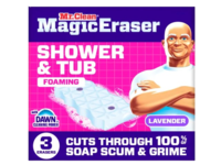 Mr.Clean Magic Eraser Bathroom Cleaning Pads, Lavender scent, 3 Count - thumbnail 1