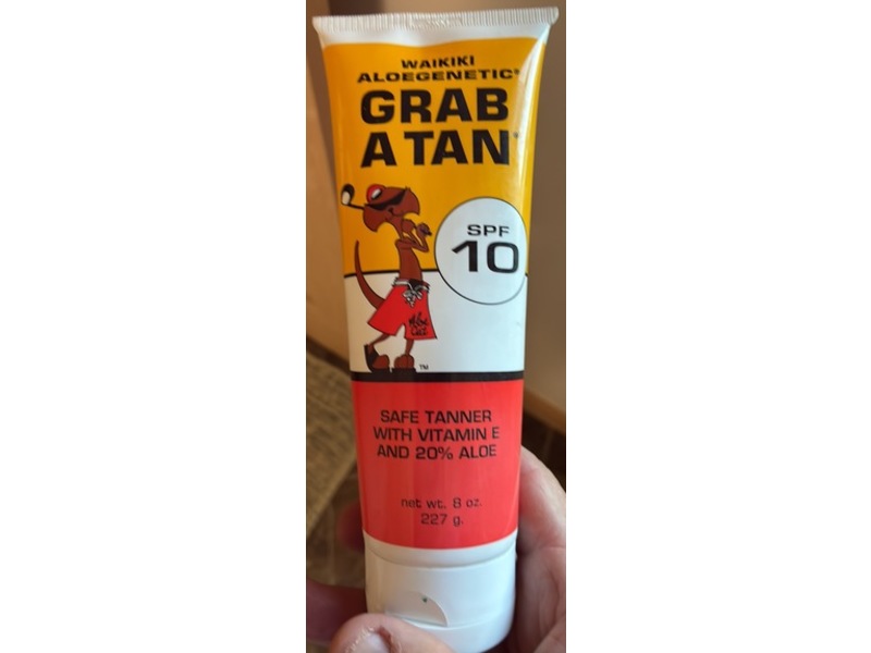 Waikiki Aloegenetic Grab A Tan Safe Tanner, SPF 10, 8 oz/227 g