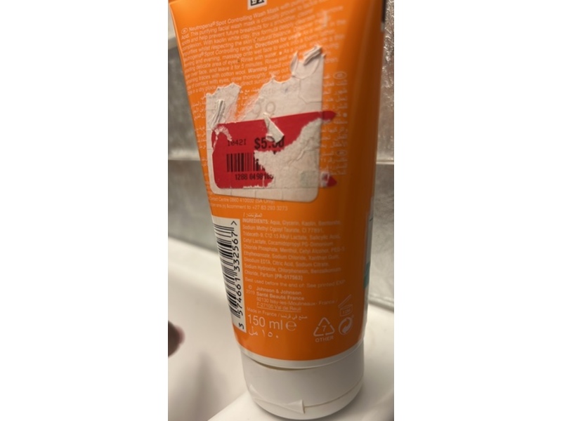Neutrogena Spot Controlling Wash Mask, 5.0 oz